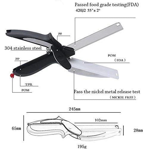 2-in-1 Clever Cutter / Kitchen Knife