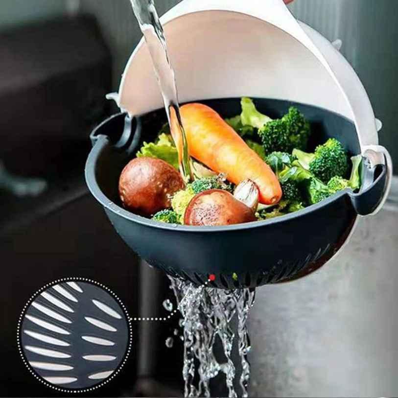 9 in 1 Vegetable Cutter with Drain Basket