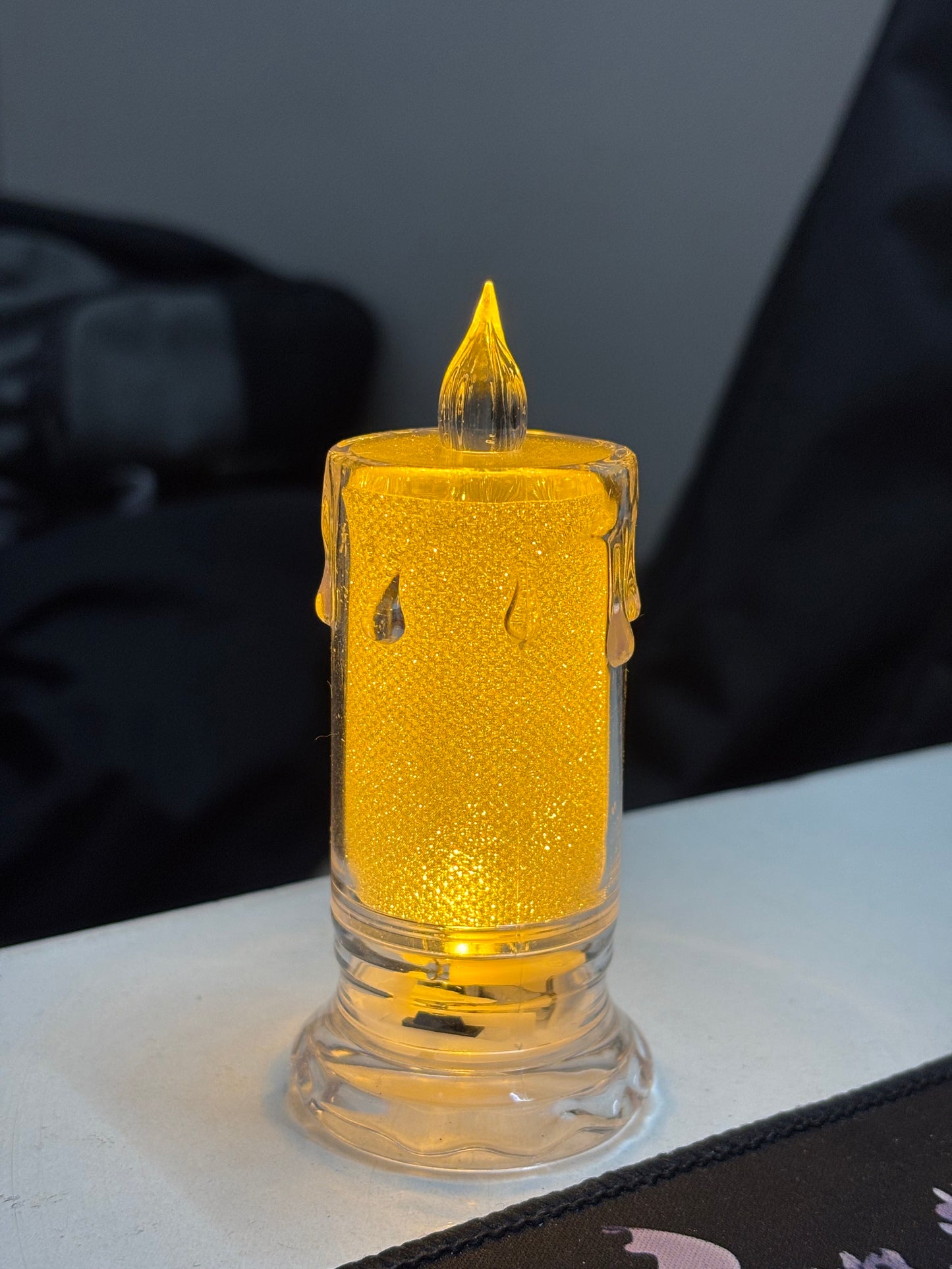 Crystal LED Candle Light – Flameless Decorative Crystal-Effect Candle for Home, Parties & Gifting