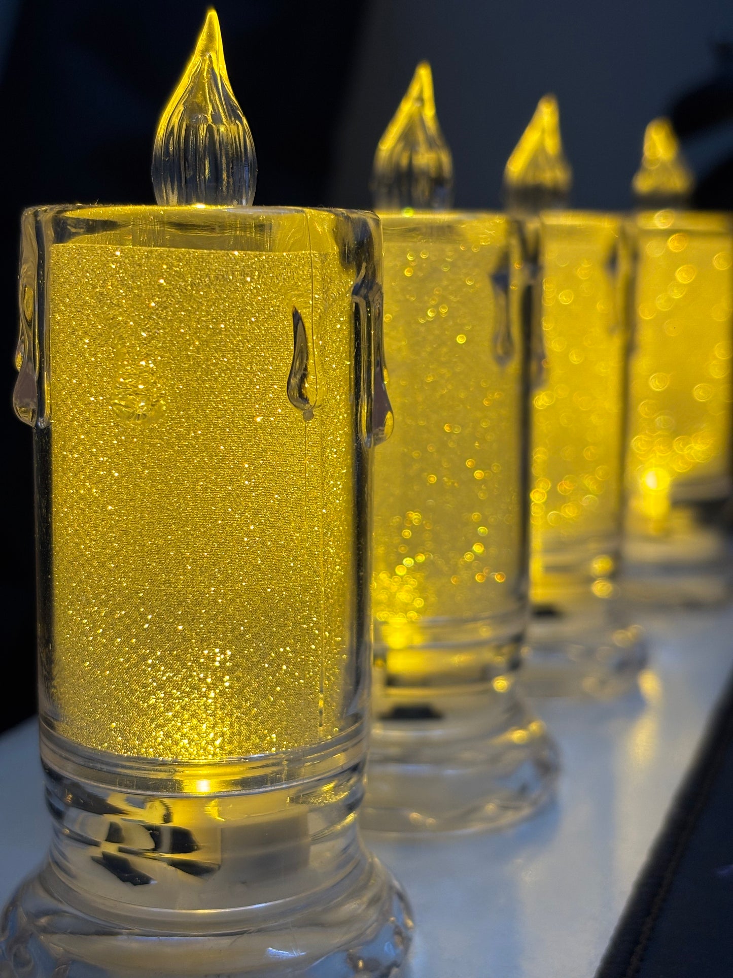 Crystal LED Candle Light – Flameless Decorative Crystal-Effect Candle for Home, Parties & Gifting